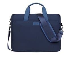 Laptoptas 15,6 inch - Laptop tas Schoudertas dames en heren - Laptop Sleeve - Laptop Case - Laptop Cover - Laptophoes - Laptop tas - Blauw