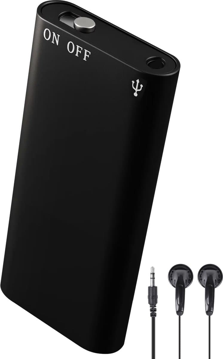 Nuvance - Afluisterapparatuur - 16 Gb - Mini Afluisterapparaat - Voice Recorder Digitaal - Spy Recorder - Dictafoon - Afluisteren Opnemen — afbeelding 1
