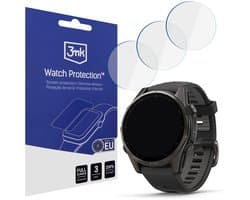 Schermbescherming voor smartwatch, Garmin Fenix 8 Amoled 43mm horloge - 3mk Watch Protection FlexibleGlass