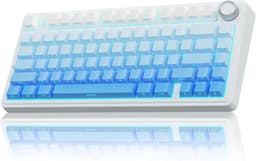 EPOMAKER x AULA F75 - Blauw - Side Printed - Mechanisch Draadloos Toetsenbord - RGB - 75% - QWERTY - Gaming Keyboard - LEOBOG Reaper Switch — thumbnail 1
