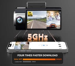 Wolfbox i17 3CH 4K Wifi Gps 64gb dashcam - Camera voor + achter + interieur - Wifi en Gps - Parkeermodus - 3,0 inch Lcd - 4K resolutie - 64gb Micro SD kaart - dashcam voor auto — thumbnail 5