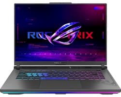 ASUS ROG Strix G16 G614FR-RV014W - Laptop - 16" WUXGA - AMD Ryzen 9 7940HX - NVIDIA GeForce RTX 5070 Ti - 32 GB DDR5 - 2 TB SSD - Windows 11 Home - QWERTY - zwart, grijs