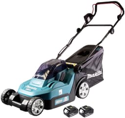 Makita DLM 432 T2 accu grasmaaier 36 V ( 2x 18 V ) 43 cm borstelloos + 2x accu 5.0 Ah - zonder lader — thumbnail 2