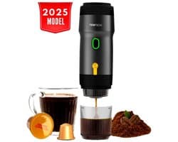 Yemtech® Draagbare Elektrische Espressomachine - Espresso machine voor onderweg - Mini Reis Koffie machine - Koffiezetapparaat voor Camping Auto Vrachtwagen – Draagbare Koffiemachine