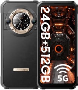 Blackview BL9000 - Robuuste Smartphone - 5G - 24GB RAM - 512GB - 120Hz 6.78'' FHD - 8800mAh/120W - 50MP+50MP - IP68 Waterdicht - 1.32" Achterkant Dsiplay - NFC - GPS - Goud — thumbnail 1