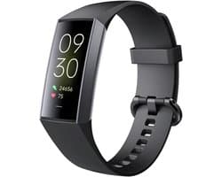 Otiume Stappenteller - Fitness Tracker - Smartwatch Horloge voor Dames en Heren - Zwart