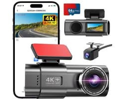 Dashcam voor Auto - Dual - Camerabewaking - Full HD - Zwart