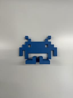 Space Invaders Hoofdtelefoonhouder - muurbevestiging - wandbevestiging - Blauw — thumbnail 3