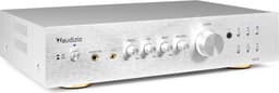 Stereo versterker - Audizio AD220A - hifi versterker met Bluetooth - Subwoofer aansluiting - Zilver — thumbnail 2