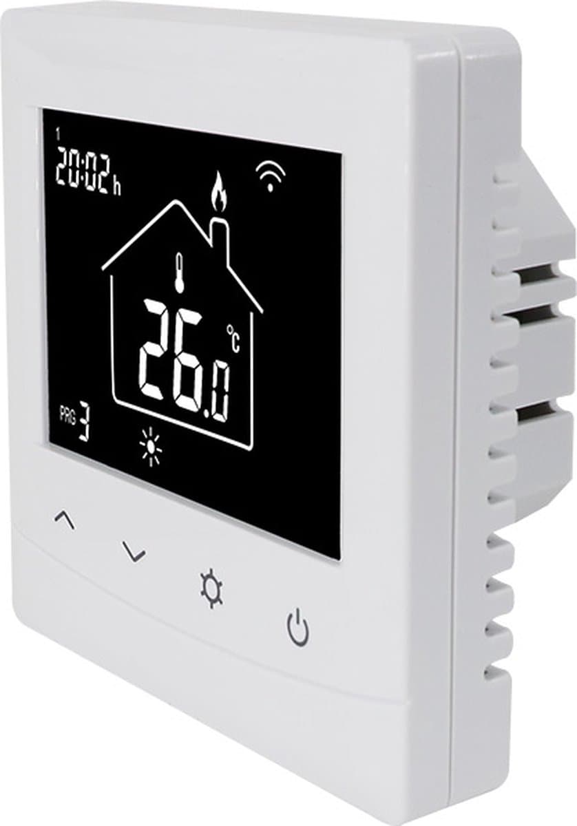 Programmeerbare Smart WiFi inbouw thermostaat, tuya compatible (Google assistent, Alexa en Siri) en IFTTT, Optima W — afbeelding 1