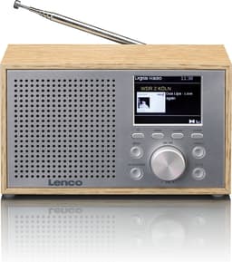 Lenco Radio op Batterijen - Compacte DAB FM Radio - Bluetooth - Houten behuizing - DAR-017WD - Noodradio - Noodpakket - Hout — thumbnail 5
