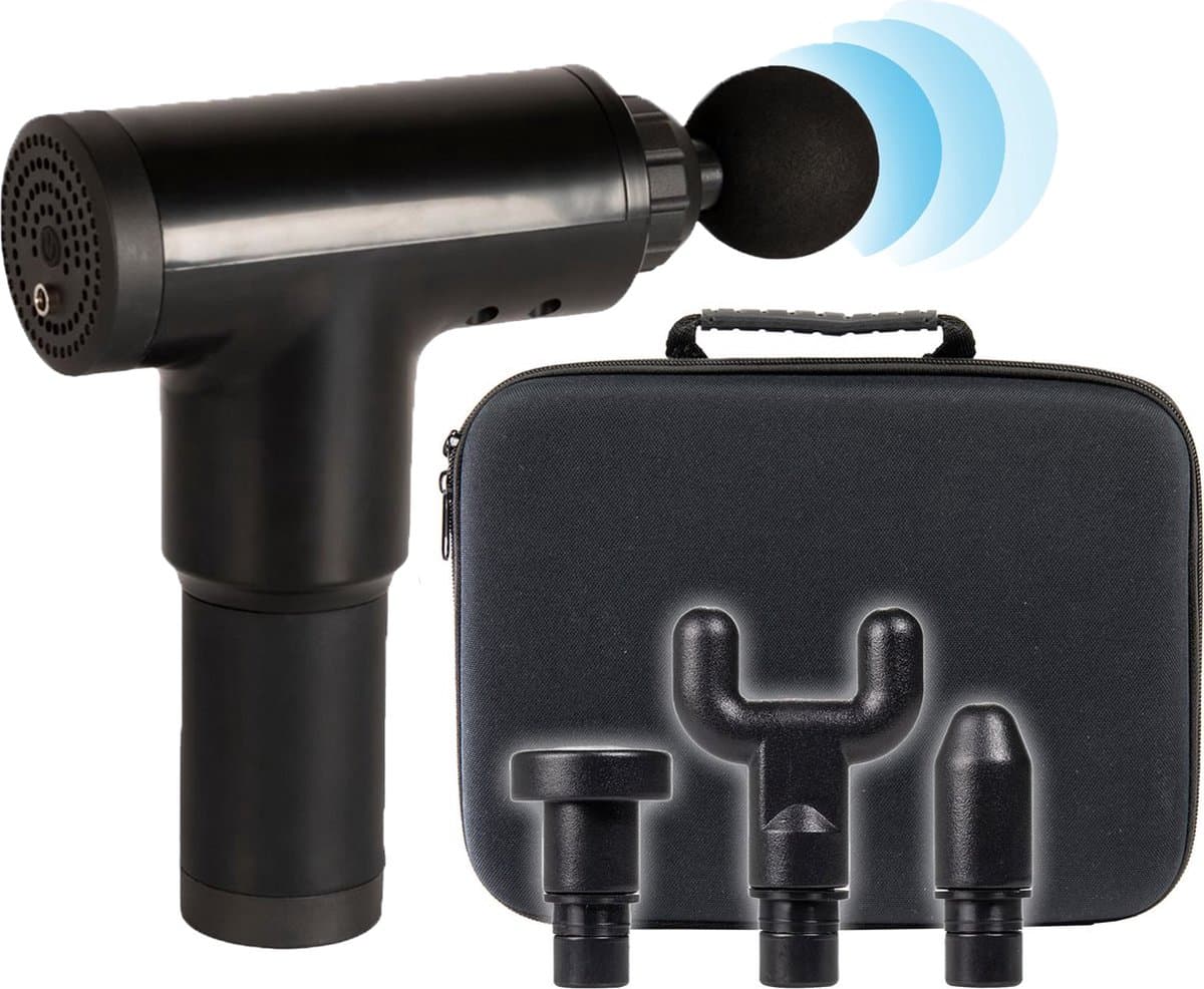 Massage Gun met 4 verschillende opzetstukken. — afbeelding 1