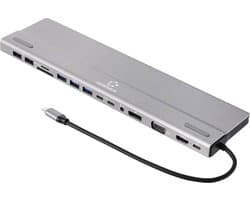 Renkforce RF-DKS-902 USB-C dockingstation Geschikt voor merk (dockingstation): Universeel Geïntegreerde kaartlezer, USB