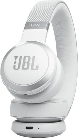 JBL Live 670NC - Draadloze Noise Cancelling Koptelefoon - Bluetooth - On ear - 65 uur batterij - Adaptive ANC - Wit — thumbnail 4