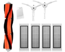 8-Delige - Accessoireset - Geschikt Voor Diverse Xiaomi Robot Stofzuigers - Geschikt Voor Onderandere Xiaomi Mi Robot Vacuum - Inclusief Hoofdborstel, Filter, Zijborstels - Vervangende Stofzuiger Onderdelen
