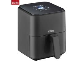 DistinQ Heteluchtfriteuse compact- Airfryer - 4 liter inhoud - Digitaal display - Zwart