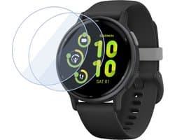2x Geschikt voor Garmin Vivoactive 5 Screenprotector - Beschermglas Folie Geschikt voor Garmin Vivoactive 5