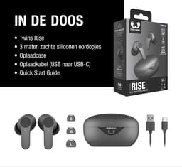 FRESH 'N REBEL Twins Rise 3TW3500SG In-ear Draadloze oordopjes Met Noise-cancelling Storm Grey — thumbnail 3