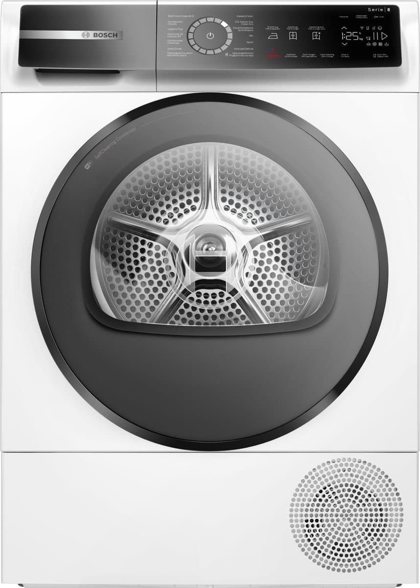 Bosch WQB235BSFG - Serie 8 - Wasdroger - Warmtepompdroger - Blijvend energiezuinig door Zelfreinigende condensor - Droogt zoals jij wilt met Auto Dry - Zeer stil - NL/FR display — afbeelding 1