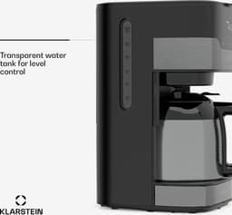 Klarstein espressomachine met melkschuimer, 1,2 liter retro mini-espressomachine met portafilter, 950 watt kleine koffiemachine, roestvrijstalen koffiemachine voor cappuccino, latte en macchiato — thumbnail 4
