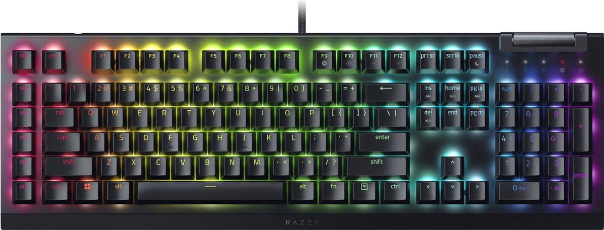 Razer BlackWidow V4 X - Mechanisch Gaming Toetsenbord - Yellow Switch - RGB - Macrotoetsen - Qwerty — afbeelding 1