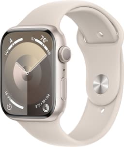 Apple Watch Series 9 - 45mm - Starlight Aluminium Case with Starlight Sport Band - M/L — thumbnail 2