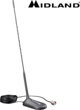 Midland MC45 magneet antenne - CB radio - CB 27 MC magneetantenne - 45 cm - 26.0 - 28.0 MHz — thumbnail 1