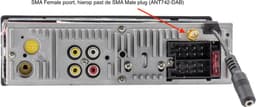 Caliber DAB Antenne - Passieve digitale antenne - DAB+ Antenne - SMA Male Plug - 3M Kabel - Merk onafhankelijk (ANT742P-DAB) — thumbnail 3