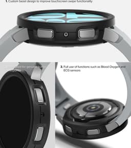 Ringke Air Sports Geschikt voor Samsung Galaxy Watch 6 40MM - Hoesje TPU - Zwart — thumbnail 2