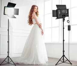 LuminexPro U800 LED Studiolamp 50W – Dimbaar 3200K-6500K – Met Statief 2 m – Bluetooth Afstandsbediening – Fotografie & Video Verlichting — thumbnail 2