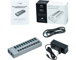 i-Tec - USB Oplader 10 poorten - Power Adapter (48W)