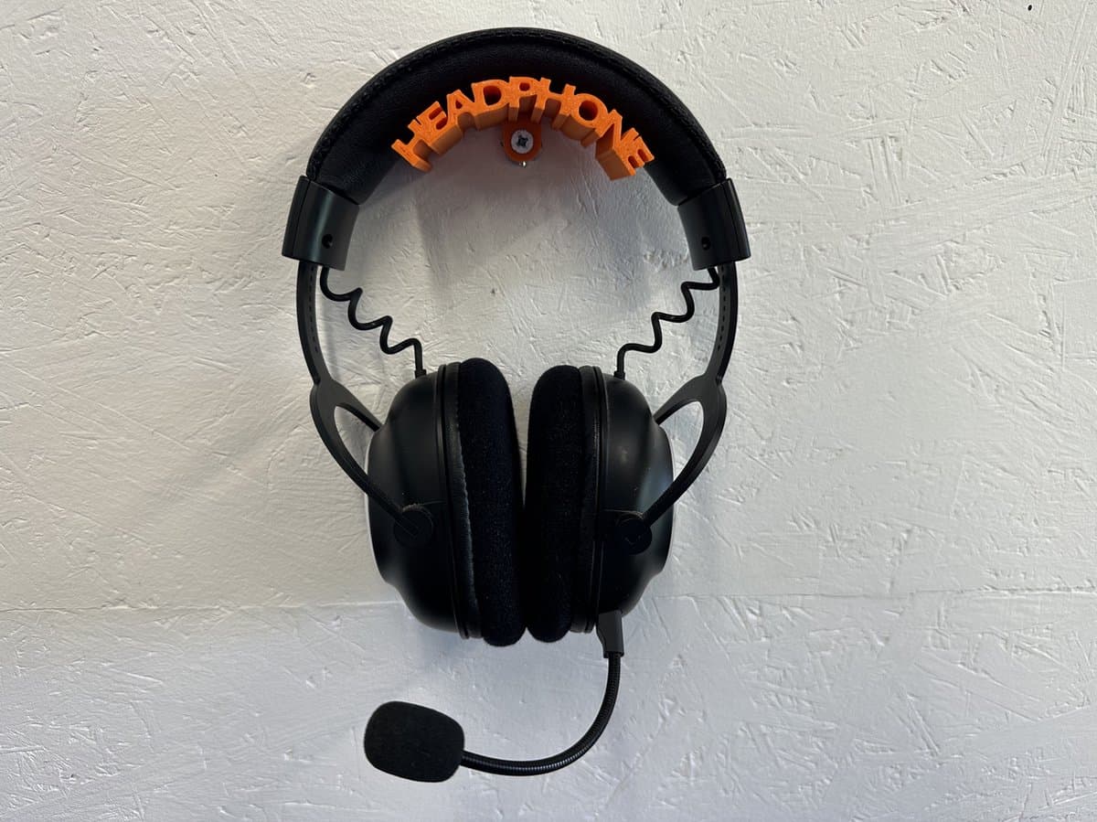 Hoofdtelefoon houder - muurbevestiging - wandbevestiging - Oranje — afbeelding 1