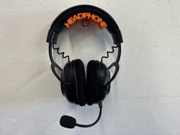 Hoofdtelefoon houder - muurbevestiging - wandbevestiging - Oranje — thumbnail 1