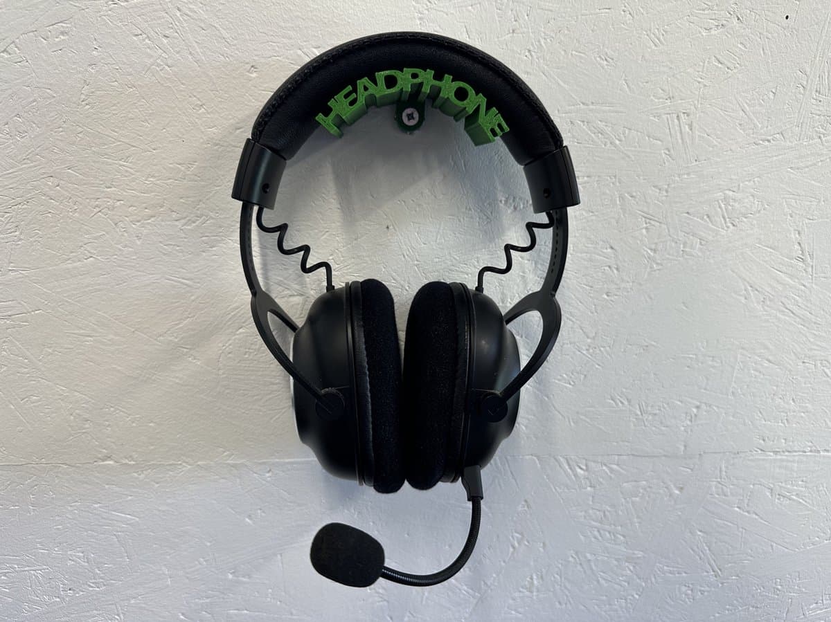 Hoofdtelefoon houder - muurbevestiging - wandbevestiging - Groen — afbeelding 1