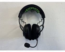 Hoofdtelefoon houder - muurbevestiging - wandbevestiging - Groen
