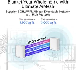 ASUS ZenWiFi BT8 (2-pack) tri-band (2,4 GHz / 5 GHz / 6 GHz) Wi-Fi 7 (802.11be) wit 3 interne — thumbnail 3