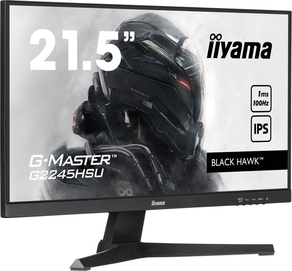 iiyama G-Master G2245HSU-B2 Black Hawk - 22 inch - Full HD - IPS - 100 Hz — afbeelding 1