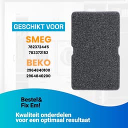 Fixem® - Geschikt voor Beko droger filter 2964840100 - Wasdroger filter - Spons filter - Filter voor droger- 245x155mm 3 stuks — thumbnail 4