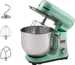Bestron Keukenmachine - AKM2000SDM - 65dB - 6 snelheden & turbomodus - 6L capaciteit - Mint - 5 jaar garantie — thumbnail 1