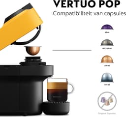 De'Longhi Nespresso Vertuo Pop ENV90.Y - Koffiecupmachine - Geel — thumbnail 4
