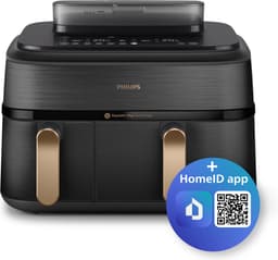 Philips 5000 series NA552/00 - Dubbele heteluchtfriteuse - 9L - 2750W - Zwart — thumbnail 4