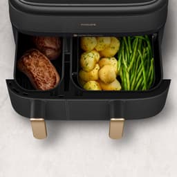 Philips 5000 series NA552/00 - Dubbele heteluchtfriteuse - 9L - 2750W - Zwart — thumbnail 2