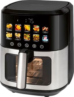 ProfiCook PC-FR 1286 H friteuse Enkel 6,5 l Vrijstaand 1700 W Heteluchtfriteuse Zwart, Roestvrijstaal — thumbnail 1
