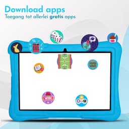 Bon Bon Electronics® 10.1 Inch Kindertablet Pro - Vanaf 3 Jaar – Tablet – Android 13 – 8-Core Processor – 128GB – 4GB RAM - 5000 mAh – Ouderlijk Toezicht – Compleet Pakket – Blauw — thumbnail 3