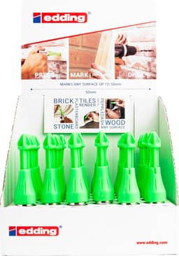 Edding E-8870 Marker voor Diepe Gaten - Groene Dop - Display 30 Stuks — thumbnail 2