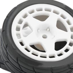 Wielbanden 4 STKS 1/10 Platte Rally Auto Rubberen Banden - Wit - Auto Onderdelen Upgrade . — thumbnail 2