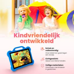 Quality4Less™ - Kindertablet 10.1 Inch - Android 13.0 - Ouderlijk toezicht - 64GB Geheugen - 5000mAh - Tablet voor kinderen vanaf 3 jaar - Blauw — thumbnail 5