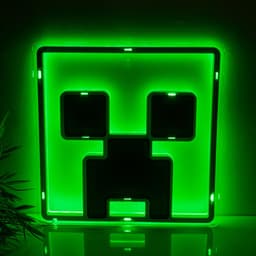 Minecraft Creeper LED Neon Wall Light – Officieel Gelicentieerde Wandlamp, 25 cm, USB‑Voeding- Paladone — thumbnail 1