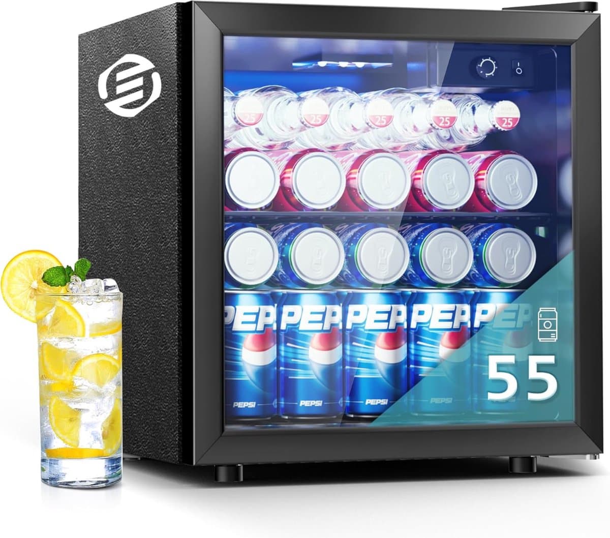 Equivera Mini Fridge for Drinks - Kleine Koelkast - Mini Koelkasten - Minibar - Mini Fridge - Mini Koelkast - Mini Koelkastje - Must have voor in Huis! — afbeelding 1