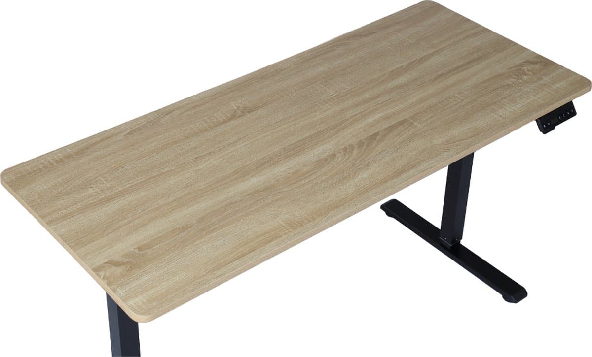 OfficeSense OS50 Zit Sta Bureau Elektrisch 120 x 60 CM - Verstelbaar in hoogte - Licht Eiken Blad — afbeelding 1